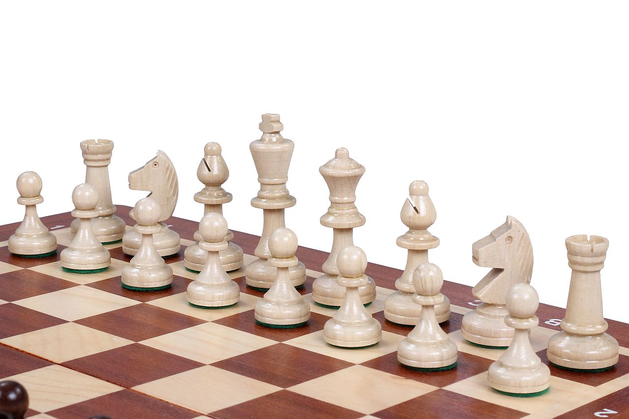 Set di scacchi Philidor n.3 intarsiato (35x35 cm) - Set di scacchi Philidor n.3 intarsiato (35x35 cm)
