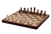 Scacchi da torneo Sunrise Exclusive (45x45 cm) noce/acero