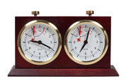 Orologio in legno BHB con supporto - grande scuro