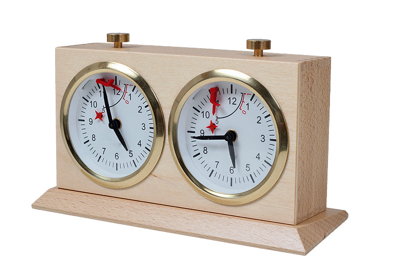 Orologio in legno BHB con supporto - grande e luminoso - Orologio in legno BHB con supporto - grande e luminoso