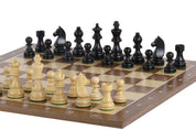 Set di scacchi Iride - scacchiera (Caselle 50x50 mm), Scacchi (Re 90 mm)