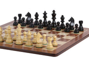 Set di scacchi Leonida - scacchiera (Caselle 58x58 mm), Scacchi (Re 96 mm)