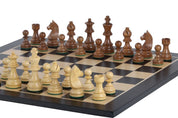 Set di scacchi da torneo n. 5 - scacchiera da 50 mm + Scacchi Tedeschi Re (9 cm)